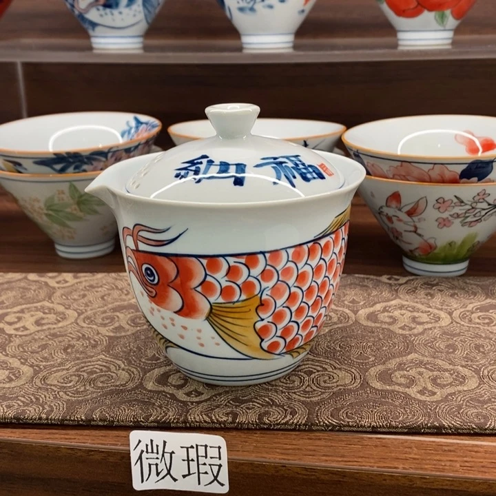 釉下老陶泥手工绘制