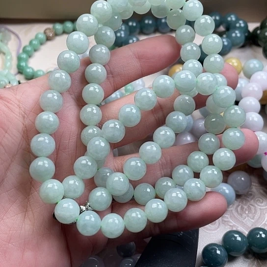 翡翠未镶嵌颈饰88