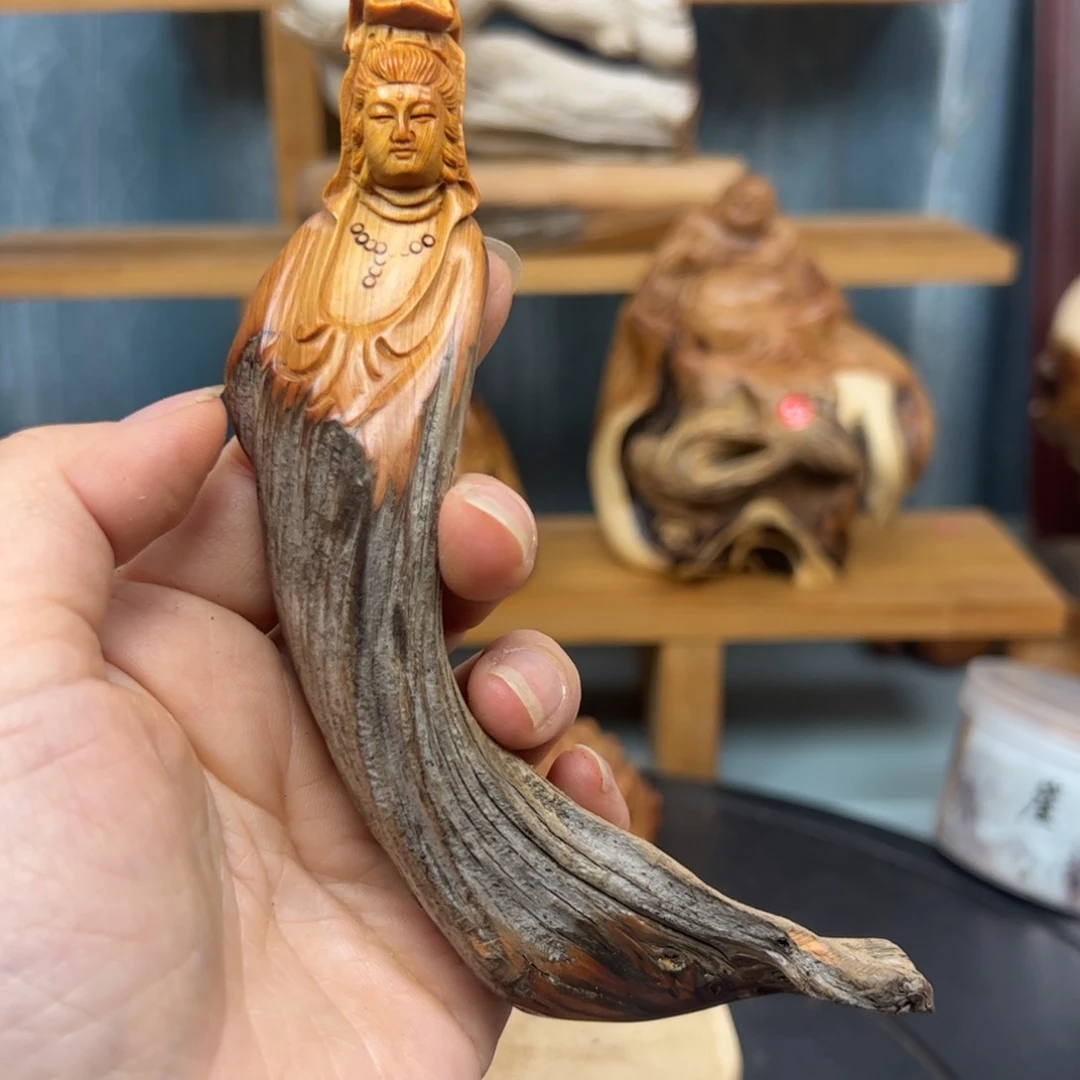 木用****3崖柏木摆件手把件