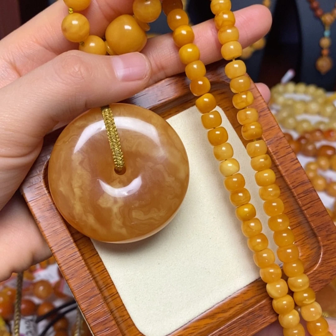 【闪购商品】蜜蜡颈饰未镶嵌项链