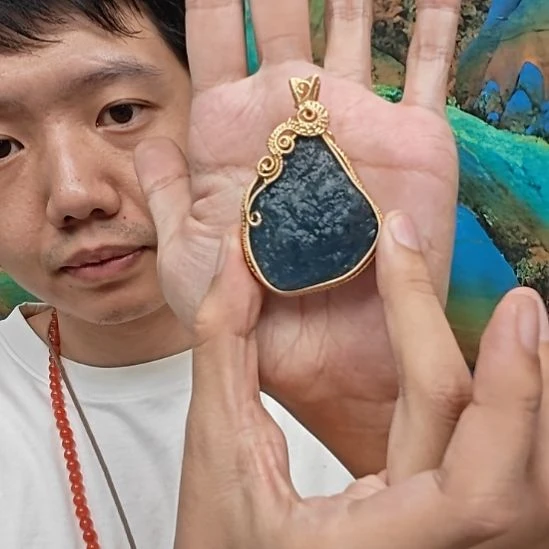 海蓝宝石颈饰未镶嵌彤*妈