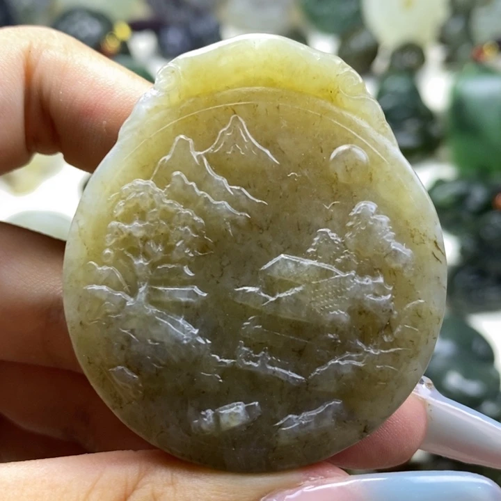 和田玉未镶嵌颈饰