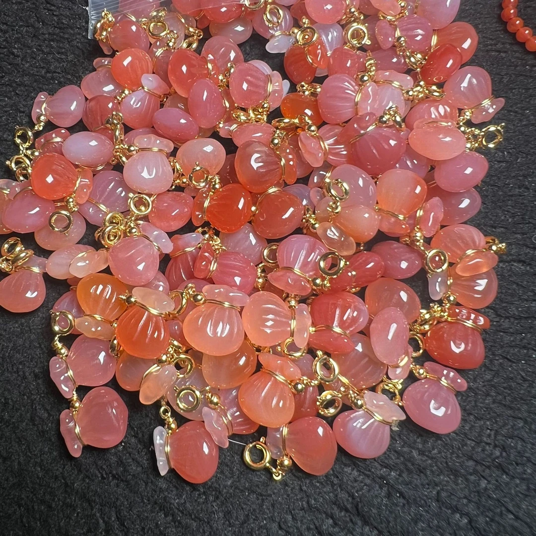 绯红玛瑙钱袋子精美饰品滴流吊坠手串配件手机挂饰品