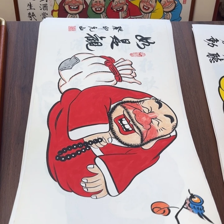 国画纯手绘禅意画作品