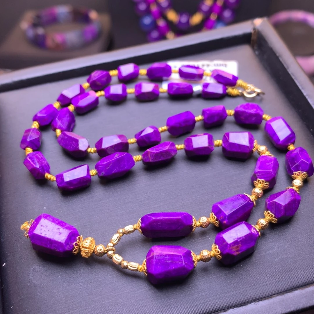 苏纪石（舒俱来）18K金镶嵌项链