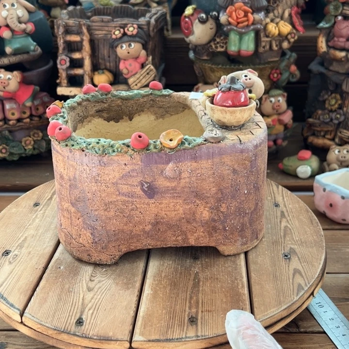 嘻哈多肉花盆百搭