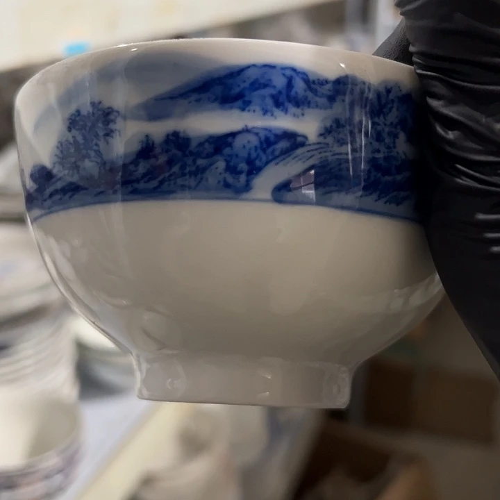 陶其它陶瓷一个手绘碗5寸