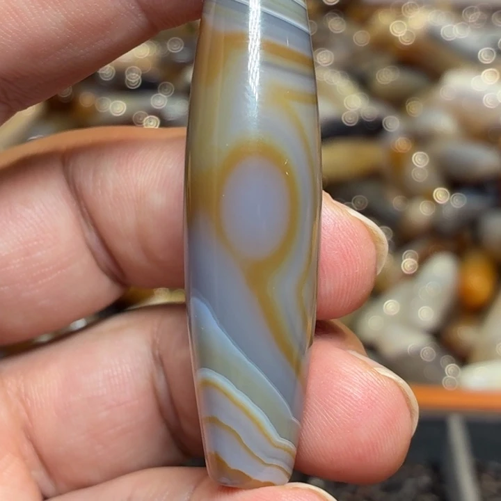 玛瑙/玉髓散珠_HEIMORI 天然天珠