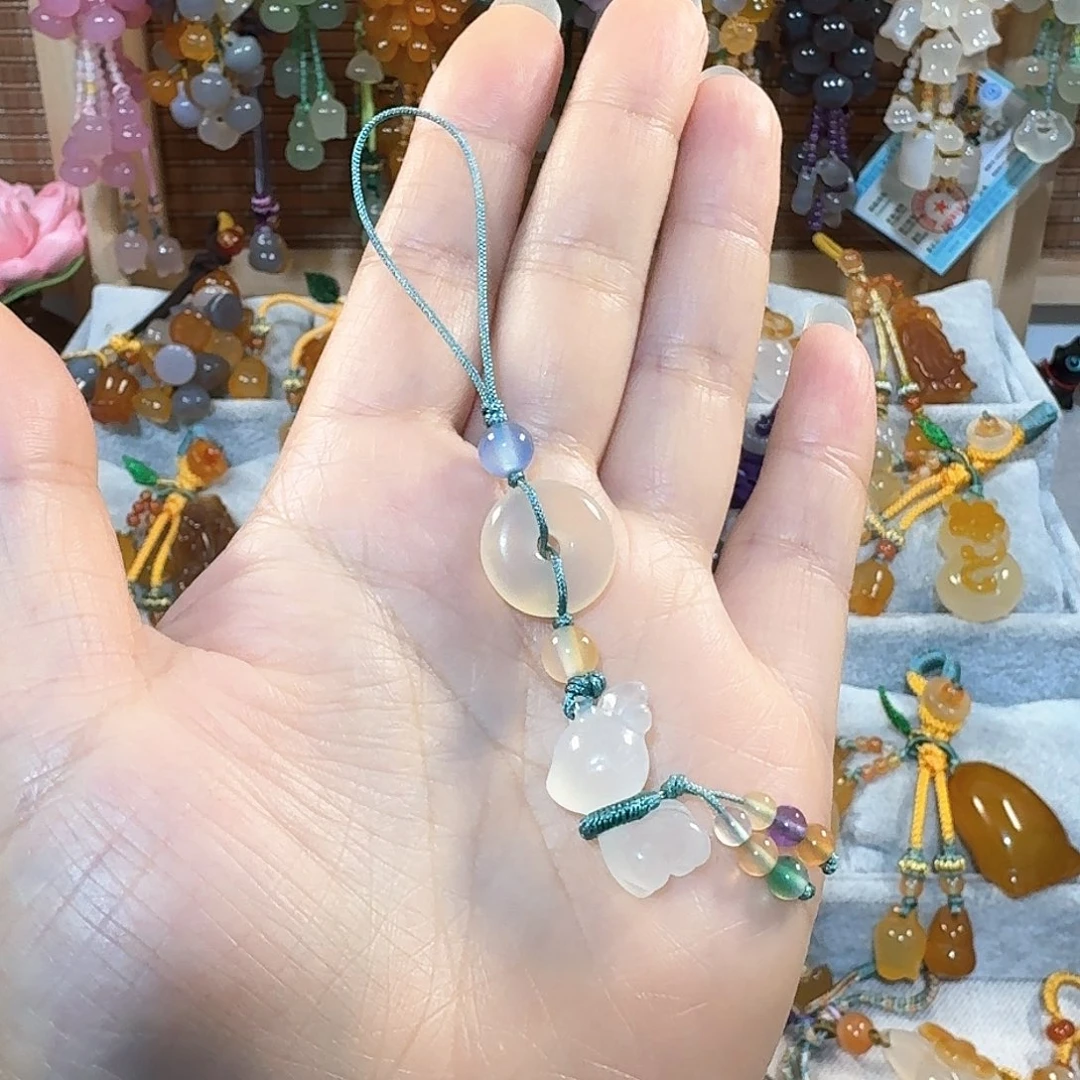 玛瑙/玉髓手机链未镶嵌