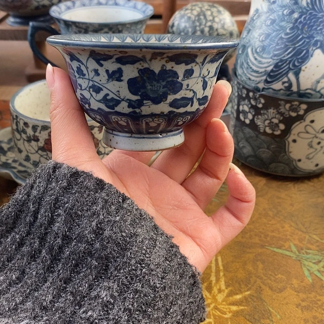 陶手工手绘青花高温陶瓷