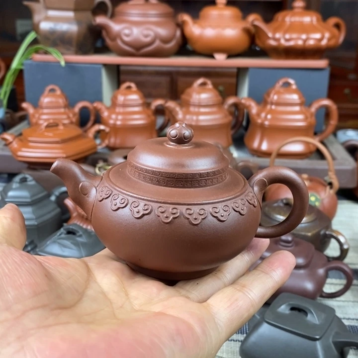 茶壶紫砂云肩如意150cc原矿老底曹青双十一特价