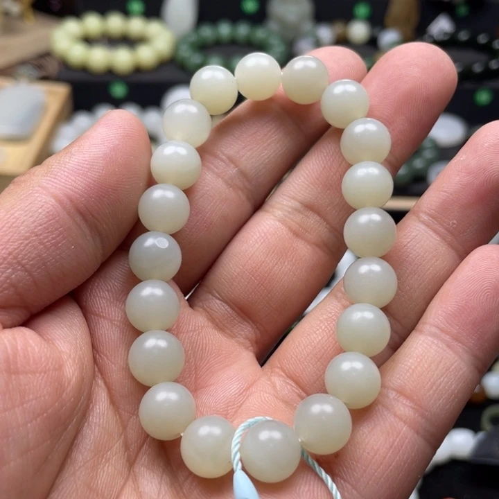 手链未镶嵌和田玉新疆高清白