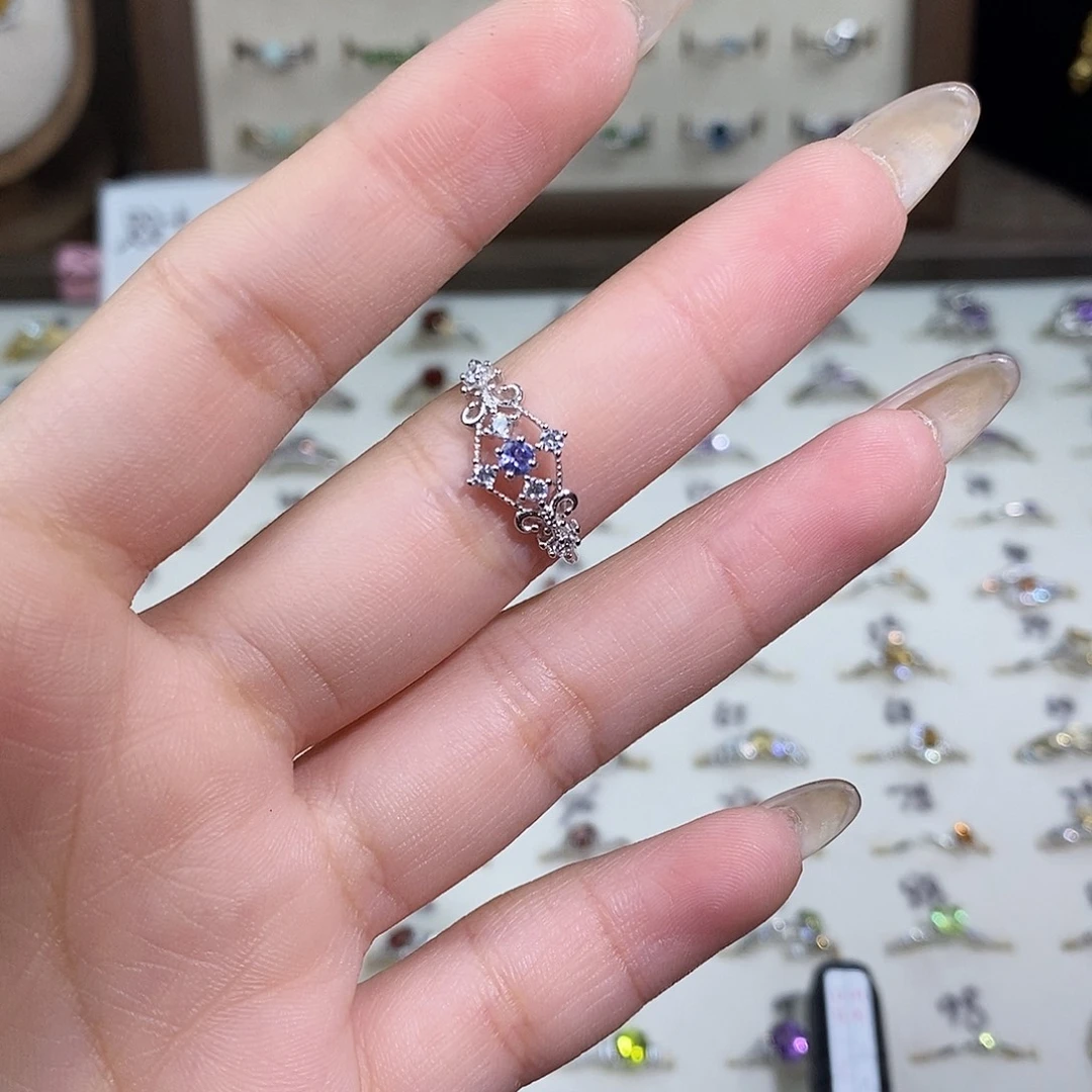 c***ᶞ戒指水晶银S925镶嵌