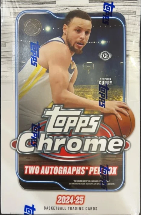 【拆盒】2024-25 Topps chrome hobby卡盒 球星卡 篮球 盲盒