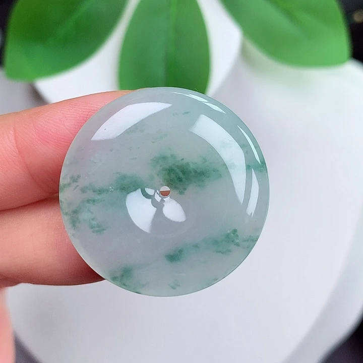 颈饰未镶嵌翡翠平安扣29.9x5.1mm