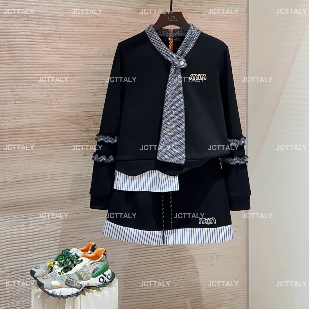 【宠粉价】（加绒）时尚套装黑色假两件西装气质衬衣套装TZ-825