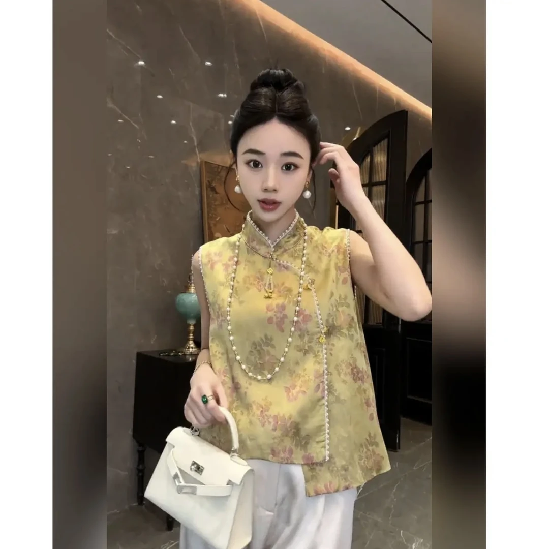 2025新中式国风时尚提花马甲