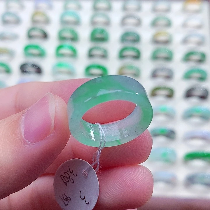 翡翠未镶嵌戒指14号