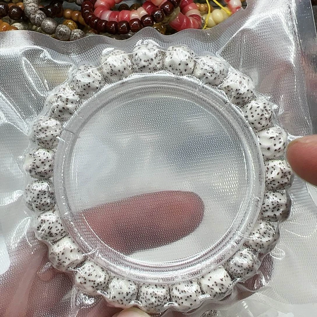 星月菩提手串84卓越原脂白星月菩提单圈无相1.0