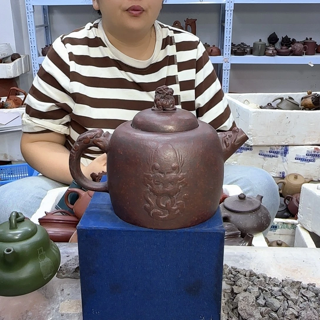 茶壶紫砂宜兴紫砂壶瑕疵处理