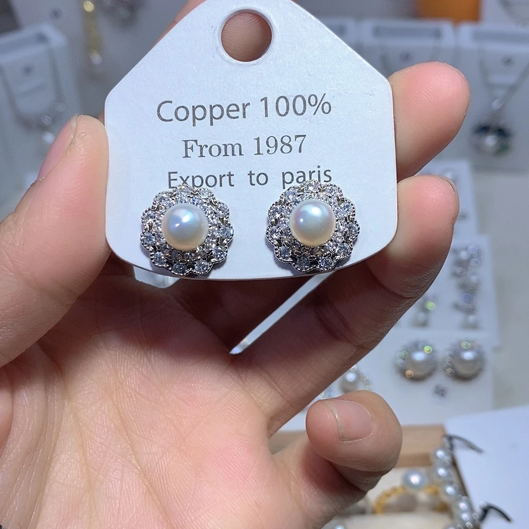 未镶嵌淡水珍珠耳饰