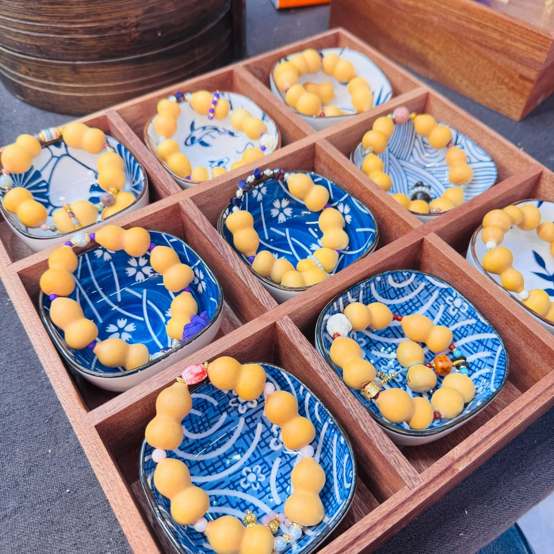 FX精品葫芦手串高端文玩手串葫芦草里金设计款小葫芦