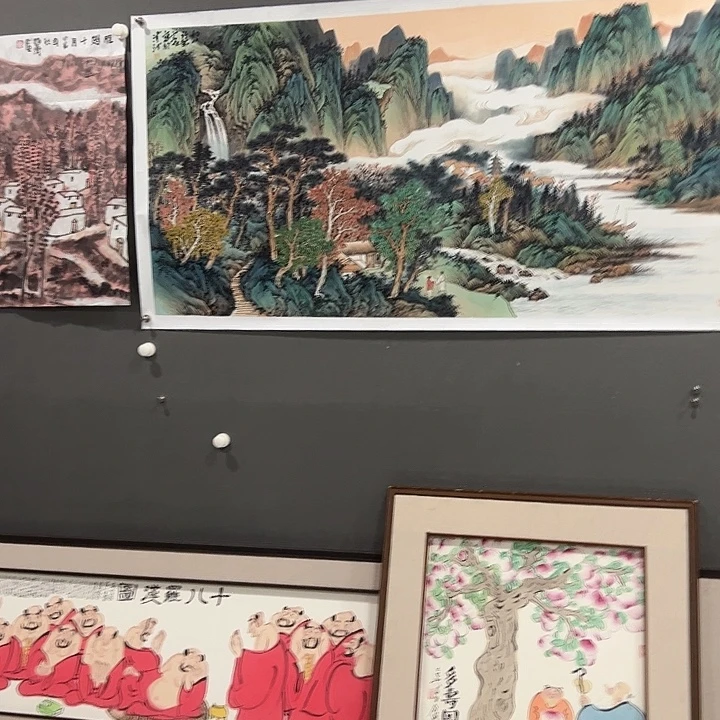 老***詹国画魏云飞老师山水画作品
