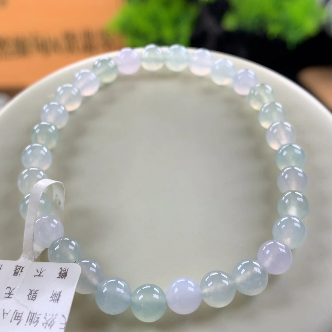 翡翠未镶嵌手链卡6.5