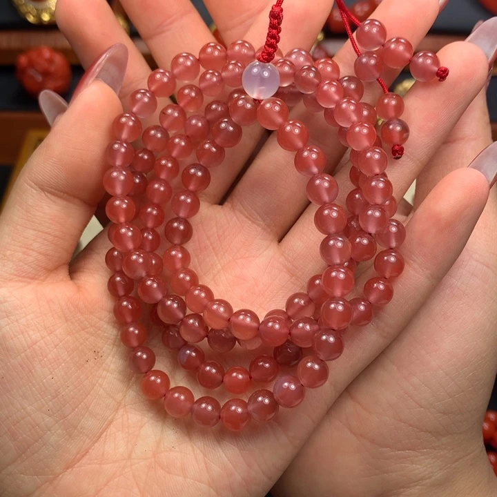 南红玛瑙未镶嵌6+冰粉108