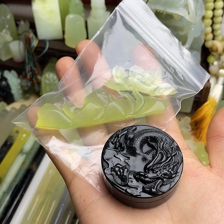 镇纸，荷花笔搁一套