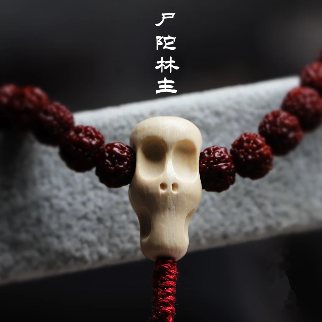 和顺斋雅藏原创猛犸象牙三通尸陀林主散珠喜主顶腰珠手串108配饰