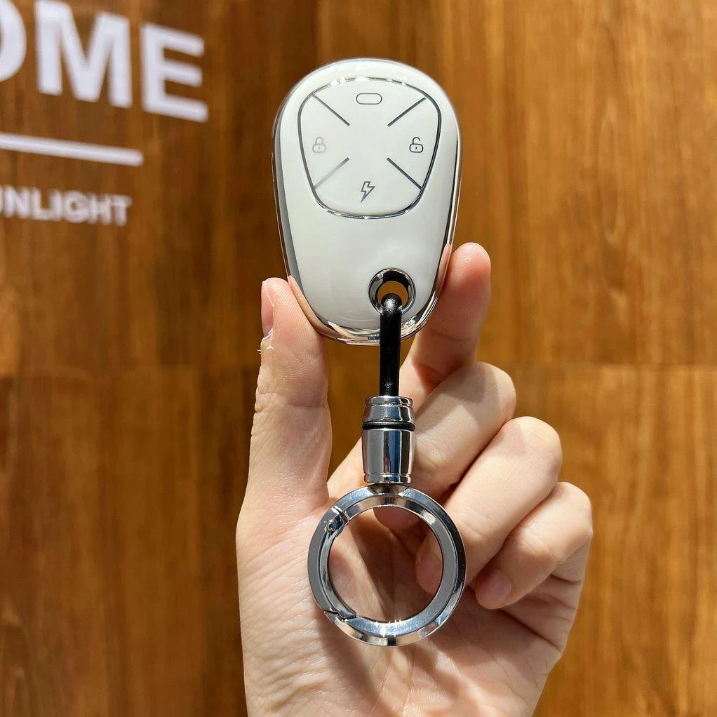 新款小刀电动车钥匙套泡芙K18都市版DN7新蜜桃DK10遥控保护包壳扣