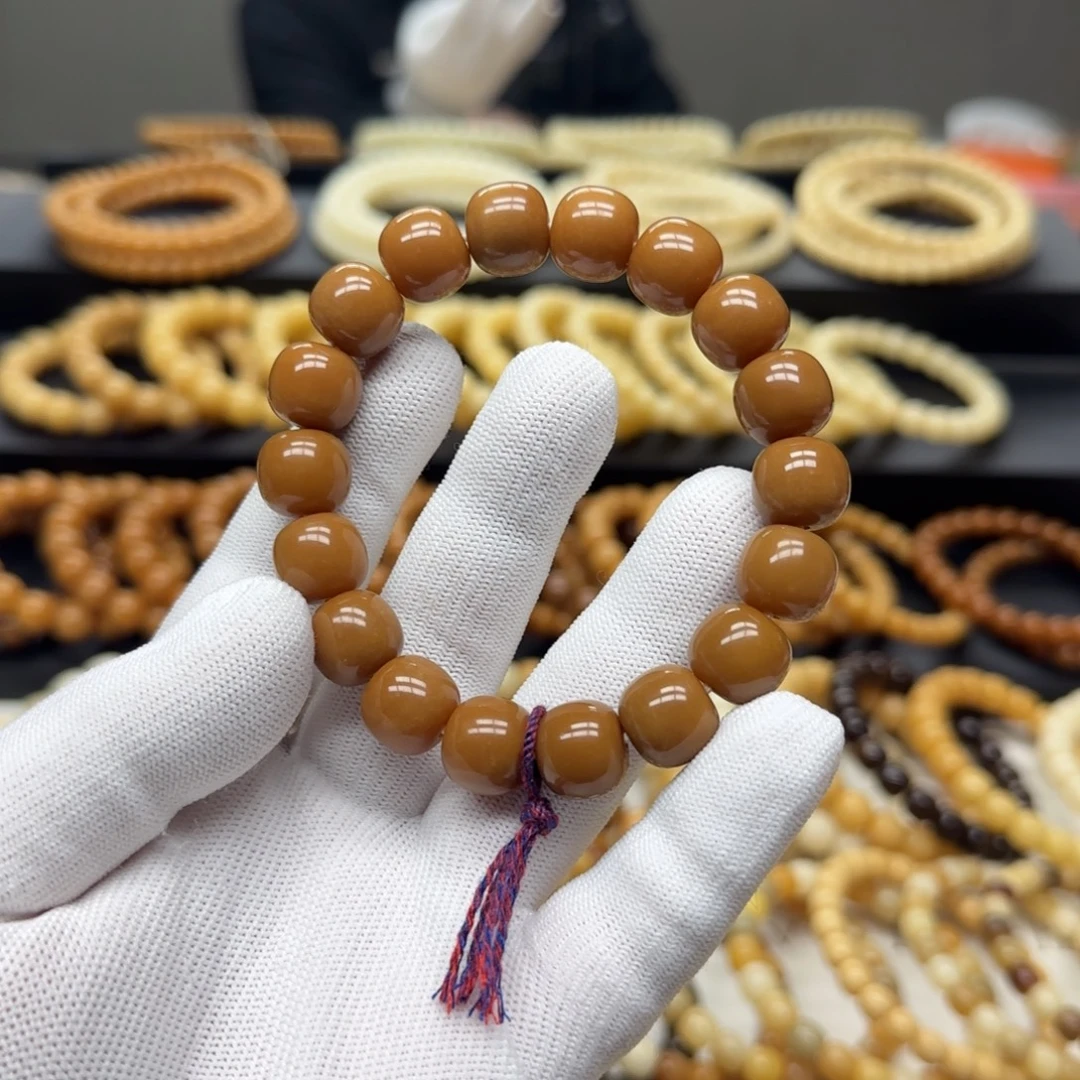 菩提根/象牙果手串12×13 11年 微瑕