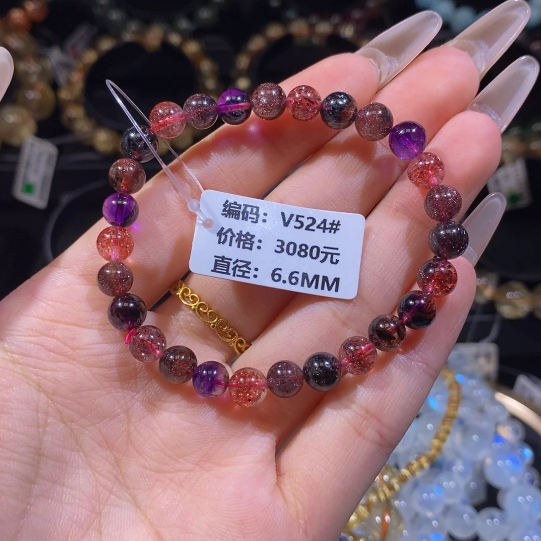 水晶手链未镶嵌V524#6.6mm