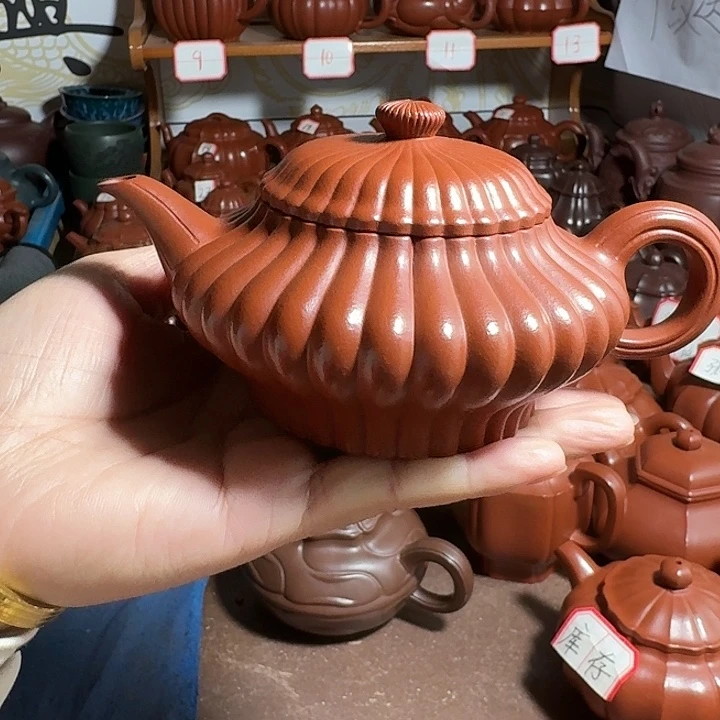 双***誉茶壶紫砂扁玉200 c c