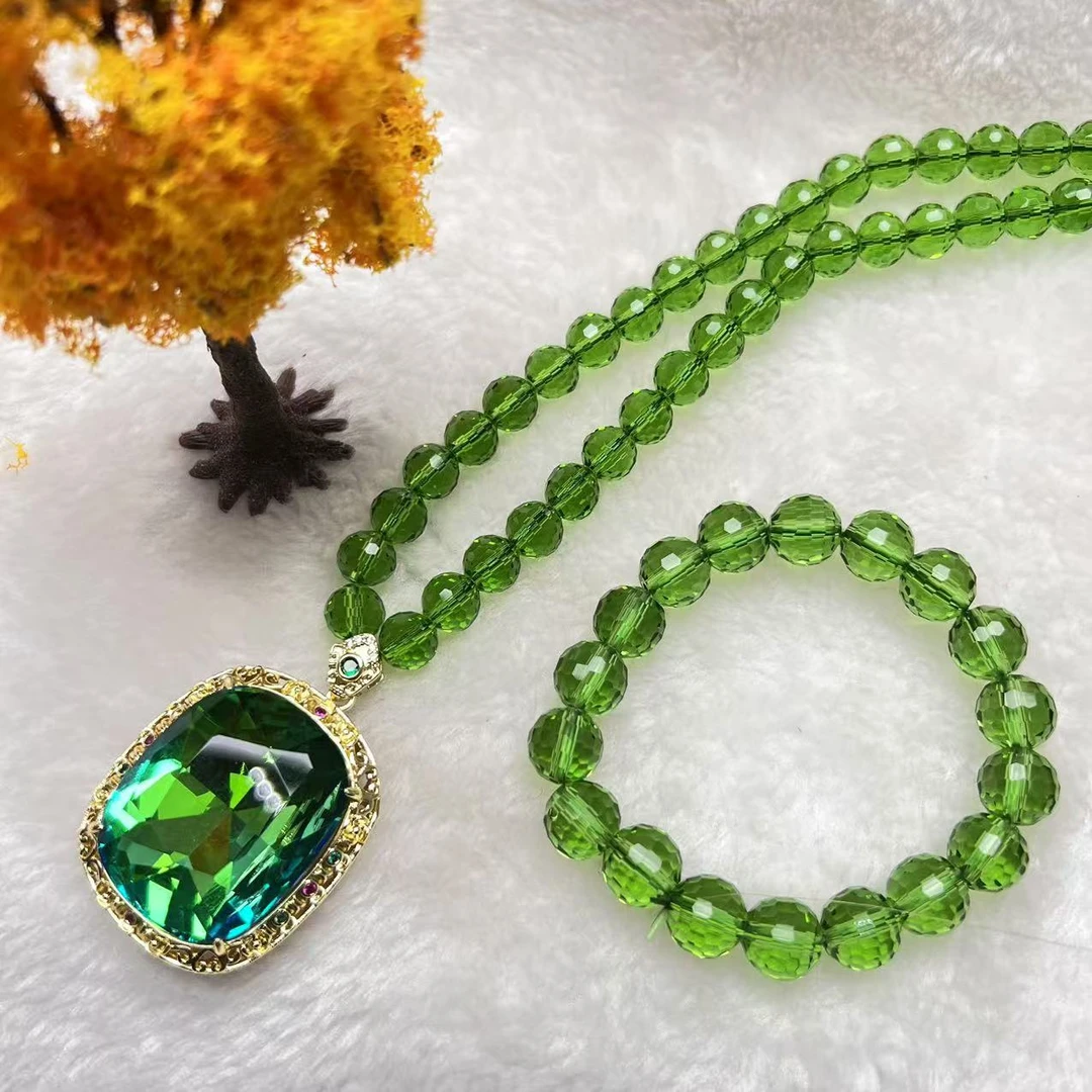 绿彩高端项链+手串高雅华丽华贵精美绝伦