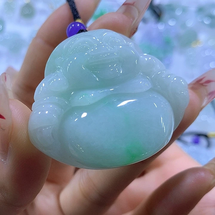 翡翠未镶嵌颈饰天然翡翠A货吊坠