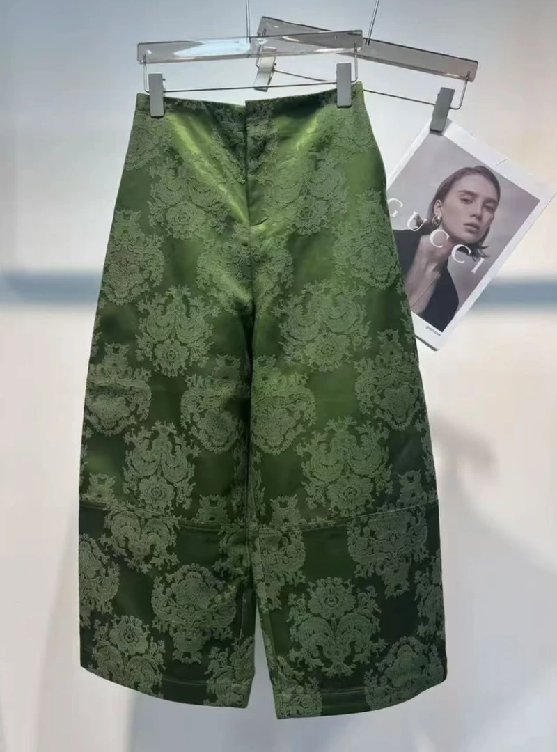 【浮雕疏影】浮雕国风裤 新款新款大轮廓百搭显瘦新中式直筒裤