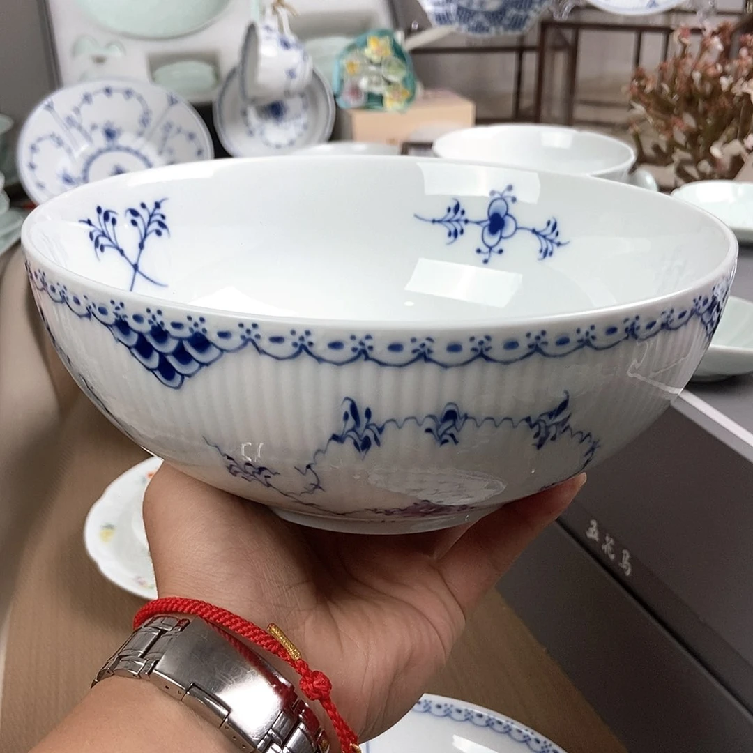 瓷片兰*厚皮橙同款唐草汤碗