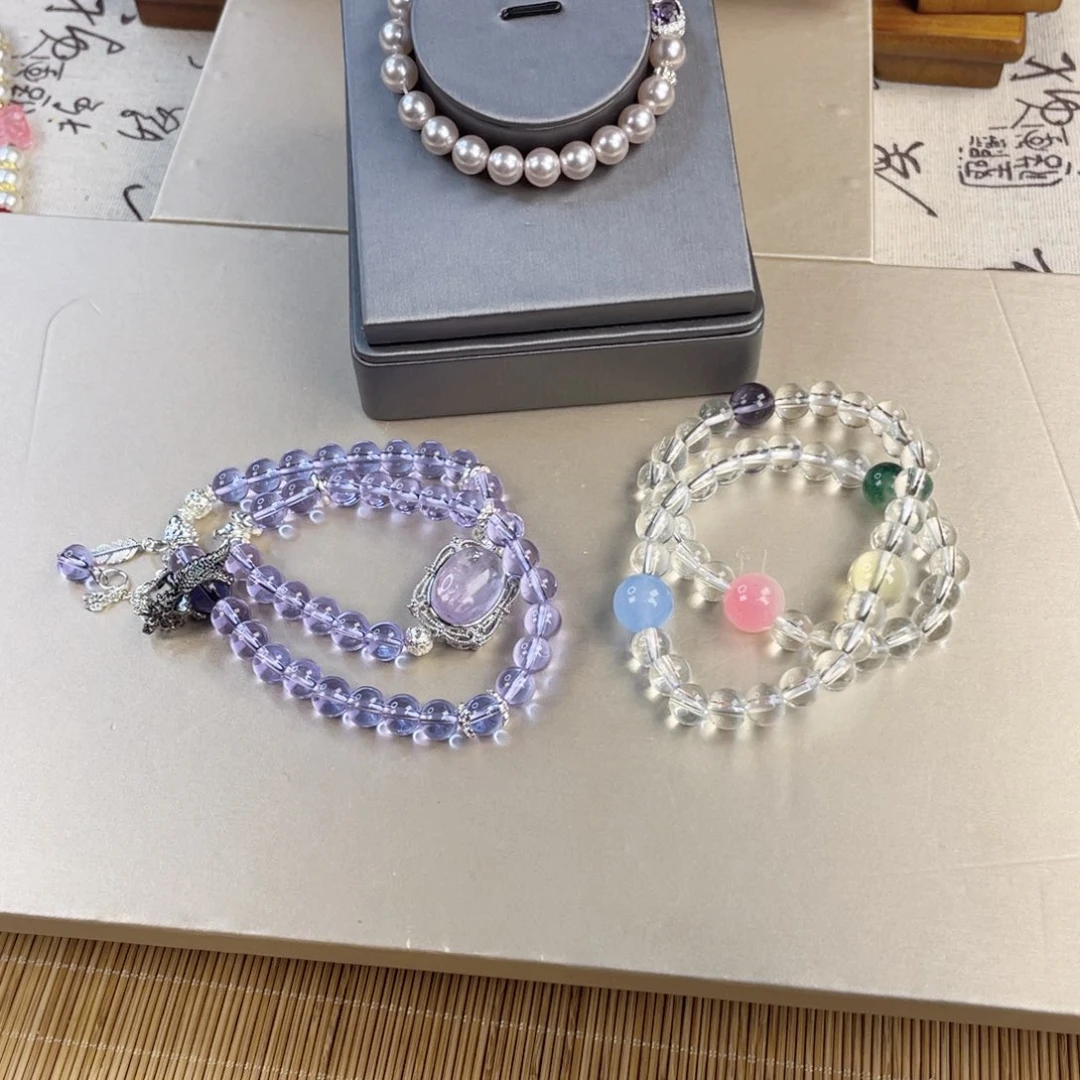 蔷薇辉石手饰银S925镀金镶嵌