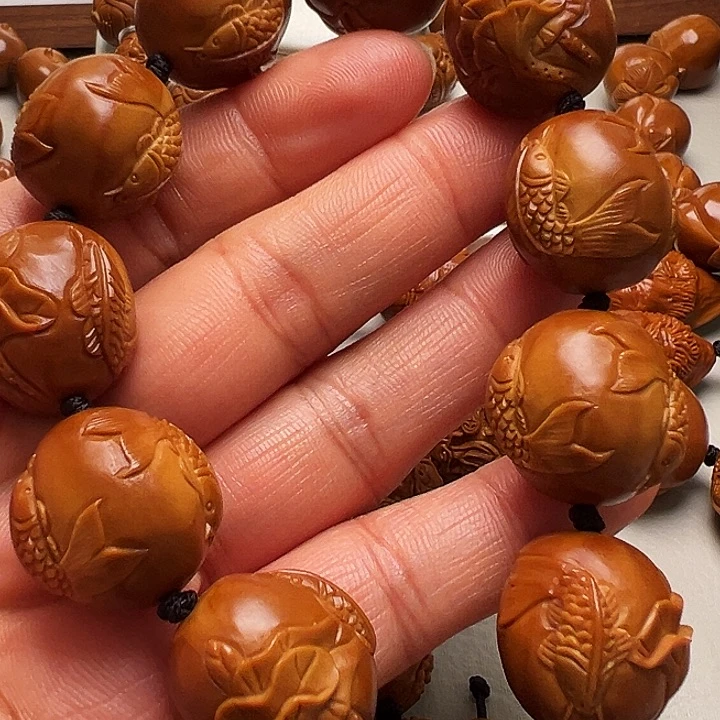 手串/手链橄榄核莲花鱼