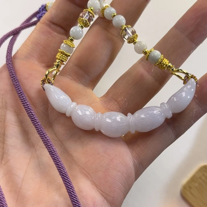 翡翠吊坠(赠链)未镶嵌代编织