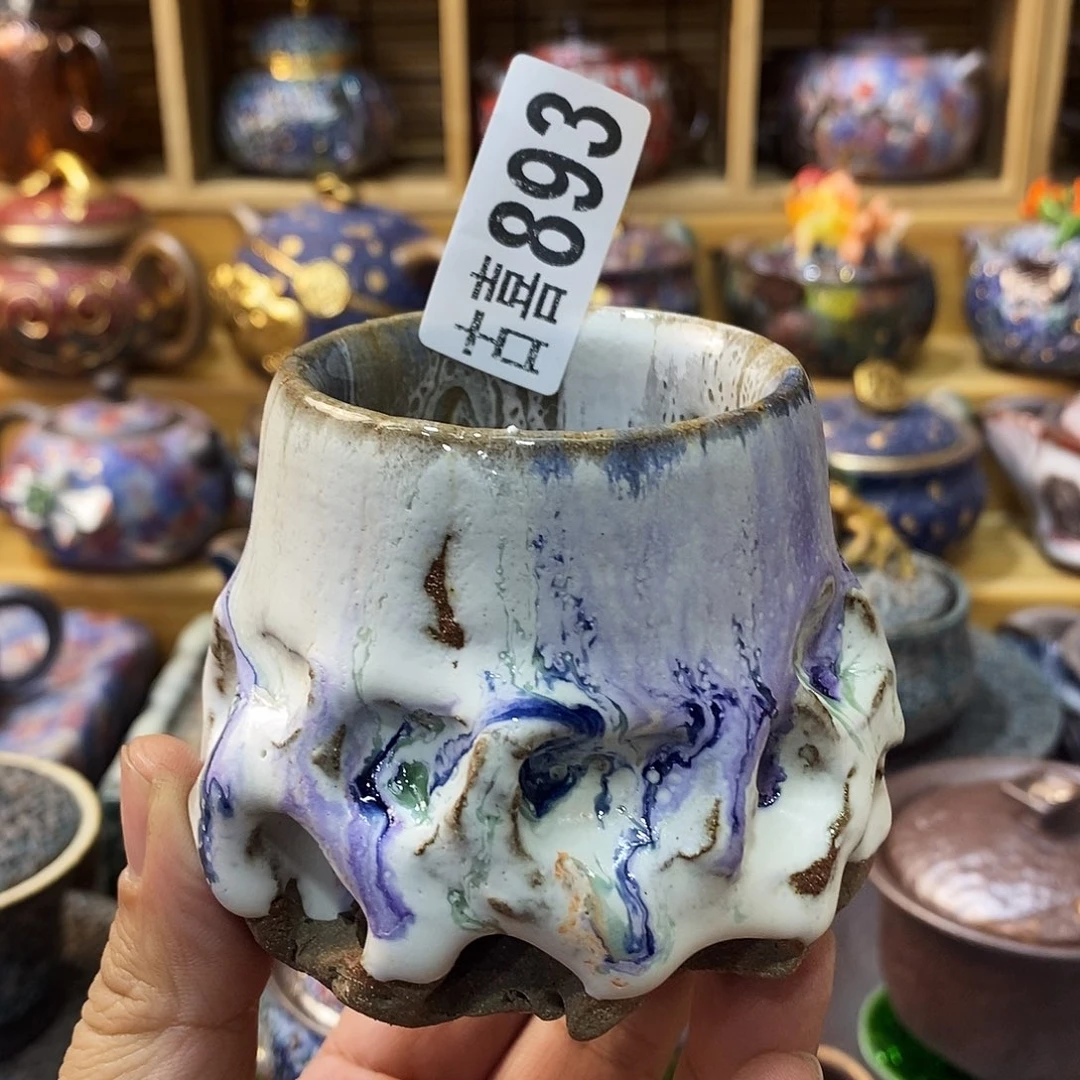 粗陶柴烧志野茶器