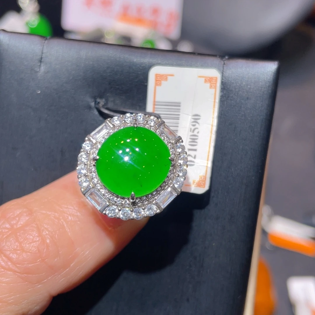 翡翠银S925镶嵌颈饰