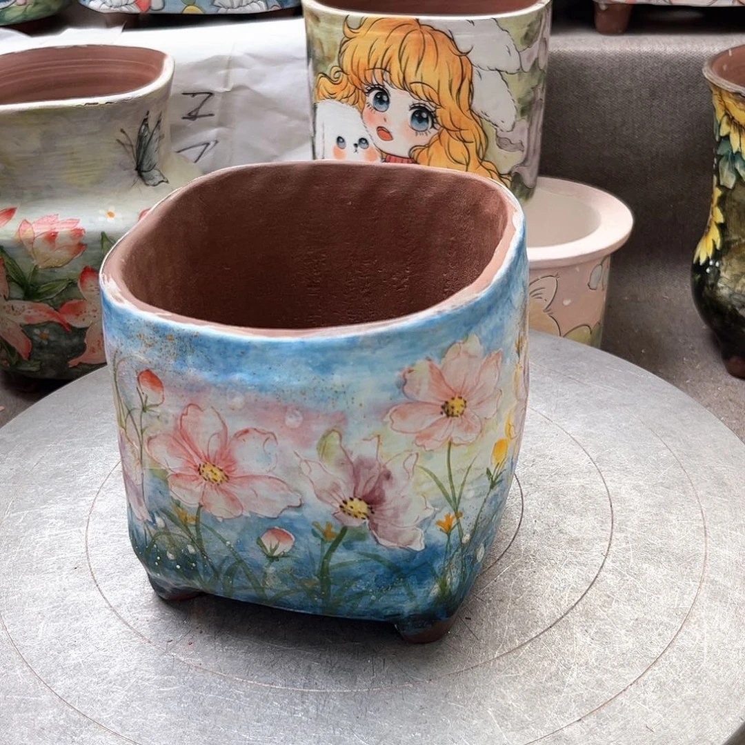 花盆紫砂花卉福利