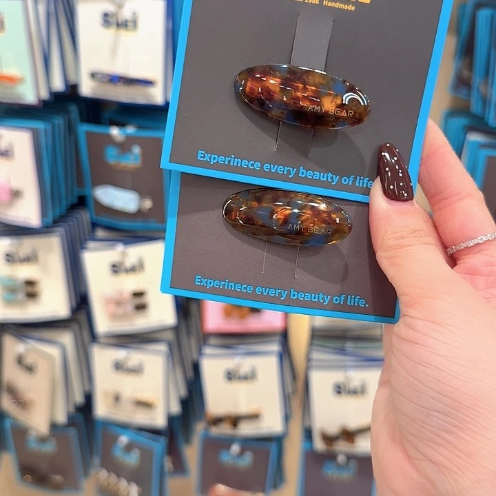 琥珀色椭圆小鸭夹两个16