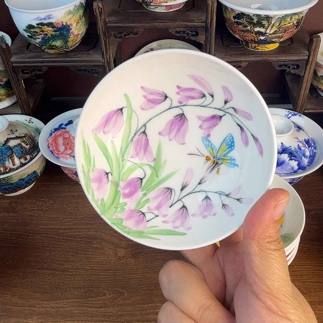 忠意堂釉下彩蝶恋花