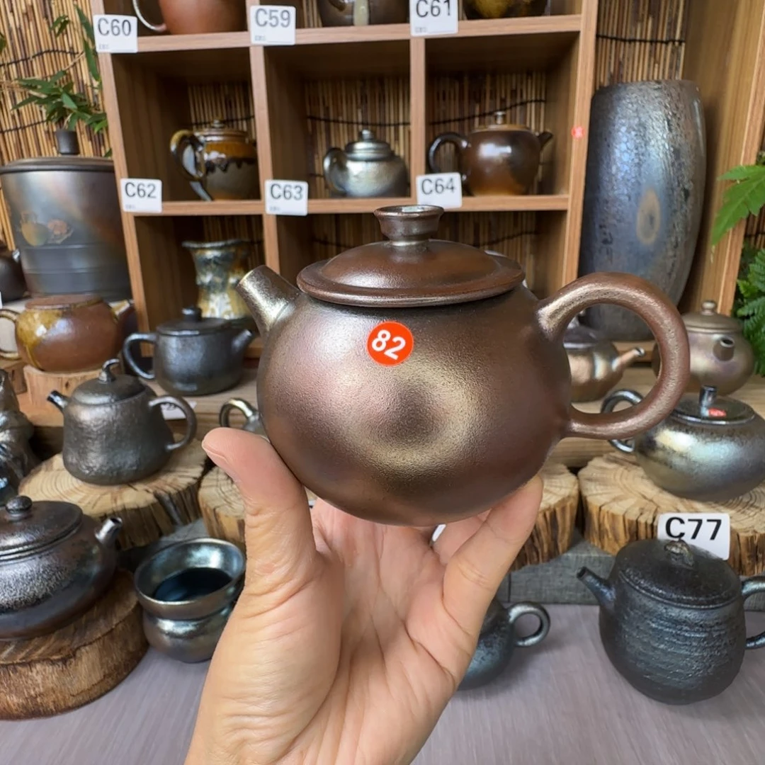 壶哥***说建水紫陶柴烧壶