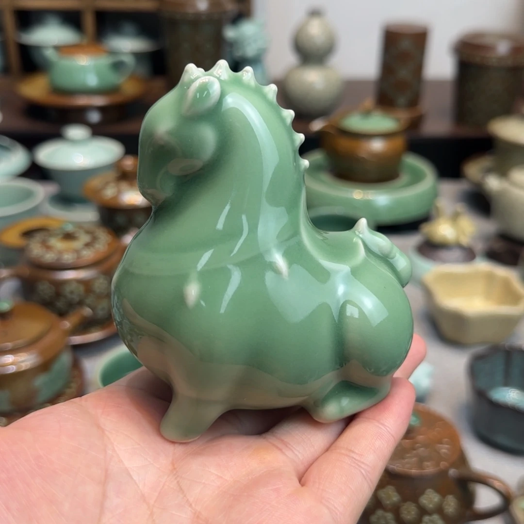 龙泉青瓷摆件·唐马