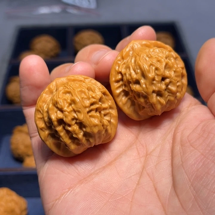 文玩核桃把件野麻6373